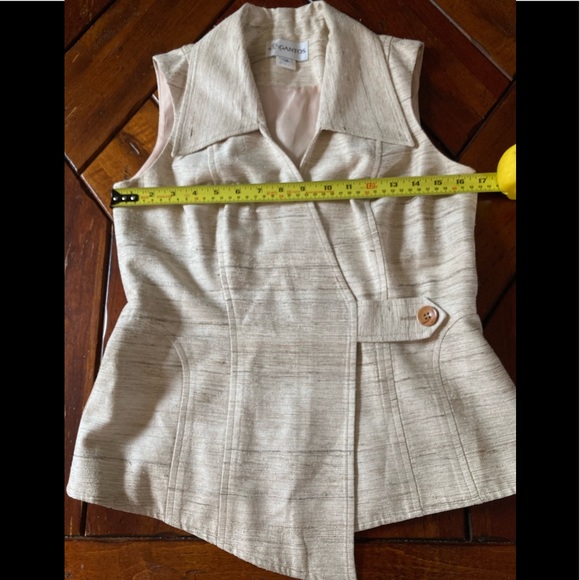 VTG GANTOS RAW SILK VEST. 4 - Picture 4 of 9